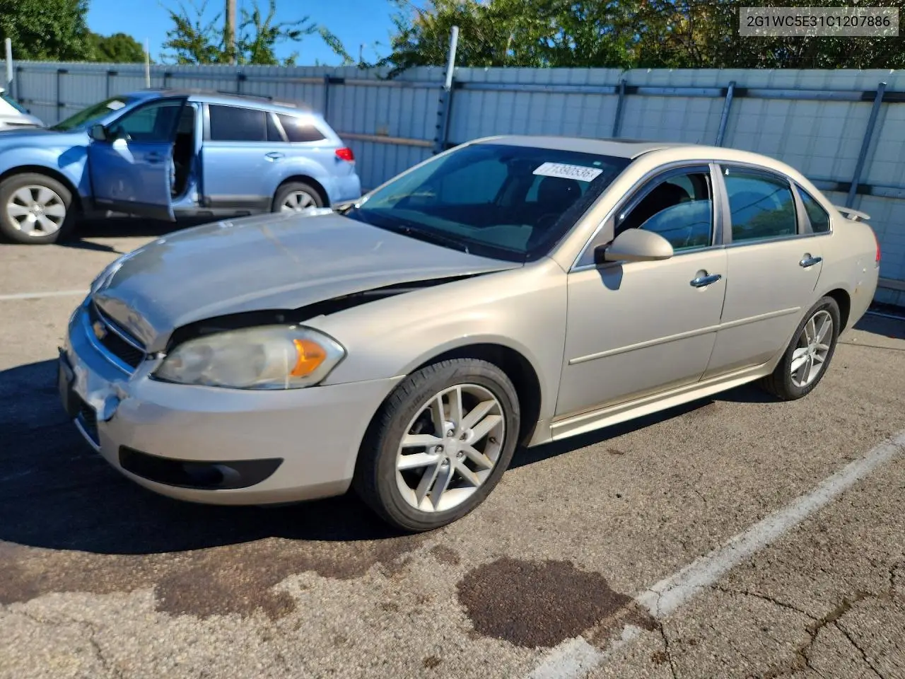 CHEVROLET IMPALA 2012, VIN 2G1WC5E31C1207886