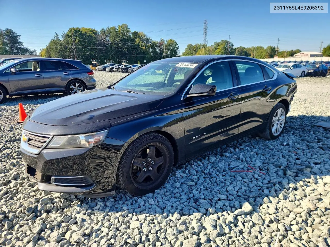 CHEVROLET IMPALA 2014, VIN 2G11Y5SL4E9205392