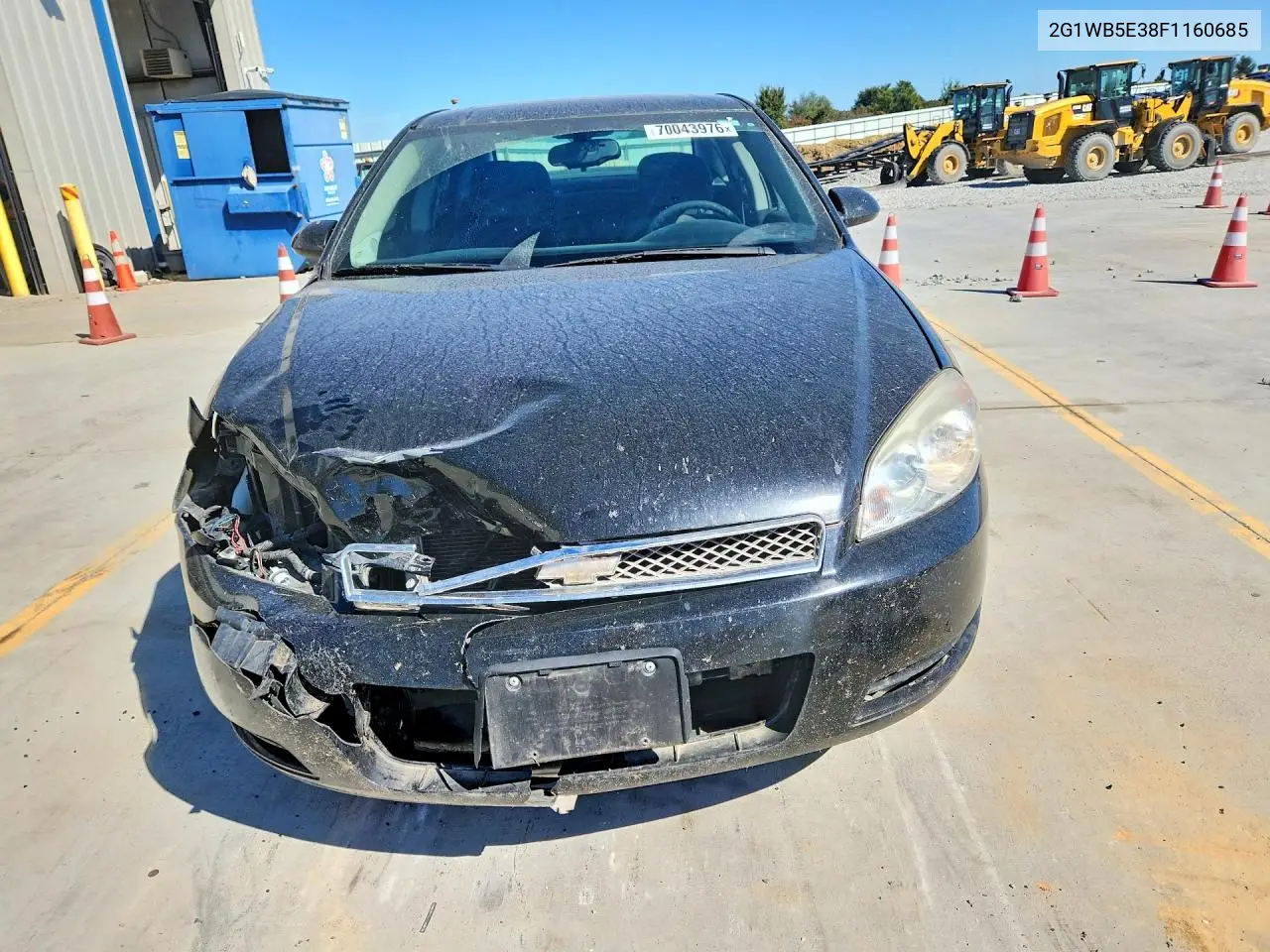 2015 CHEVROLET IMPALA VIN 2G1WB5E38F1160685 — фото 5