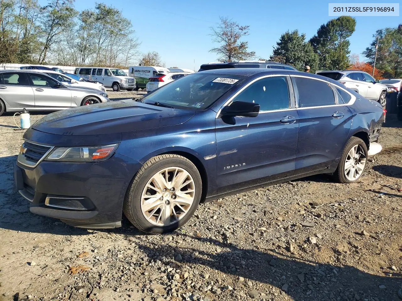 CHEVROLET IMPALA 2015, VIN 2G11Z5SL5F9196894