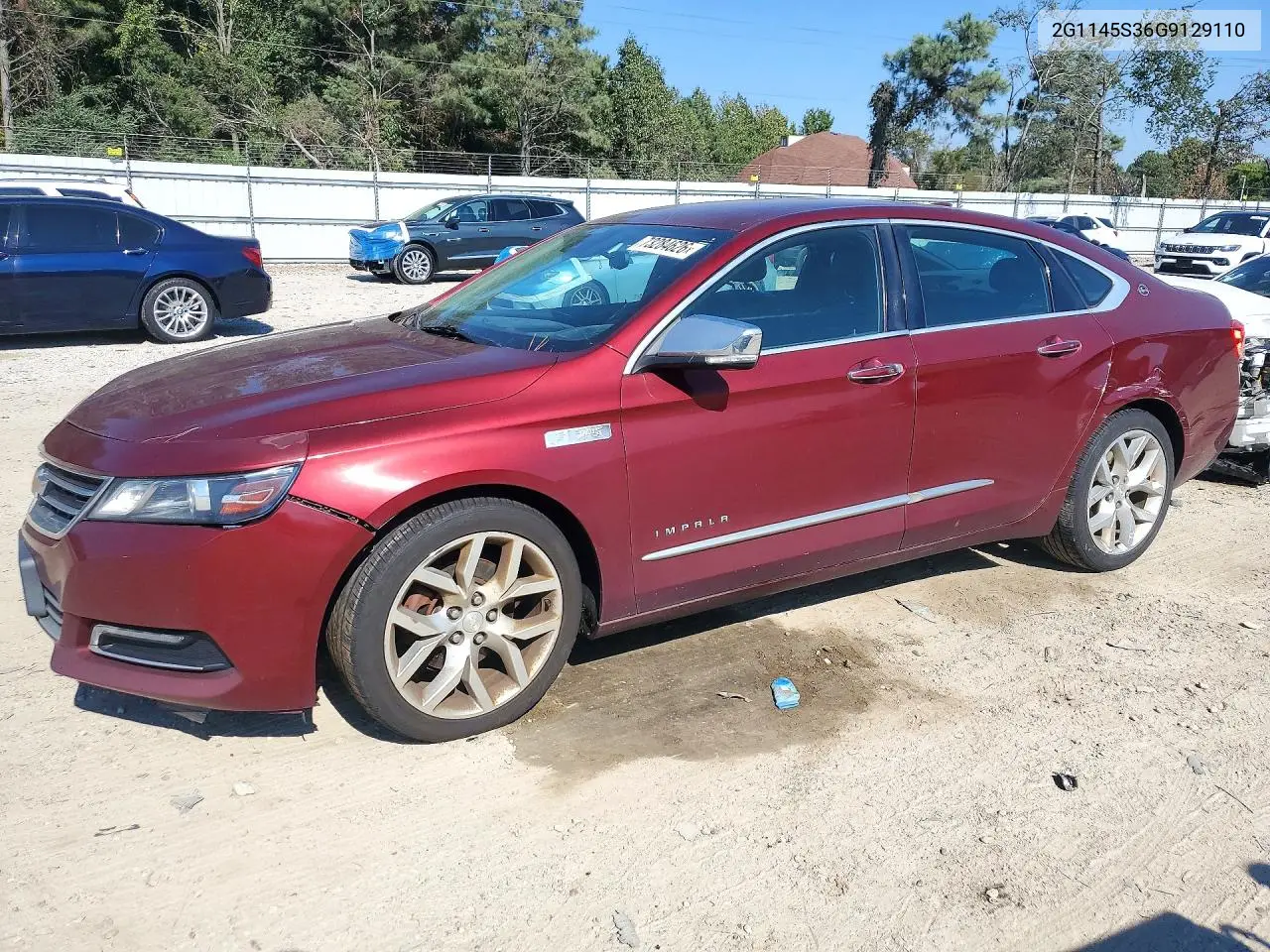 CHEVROLET IMPALA 2016, VIN 2G1145S36G9129110