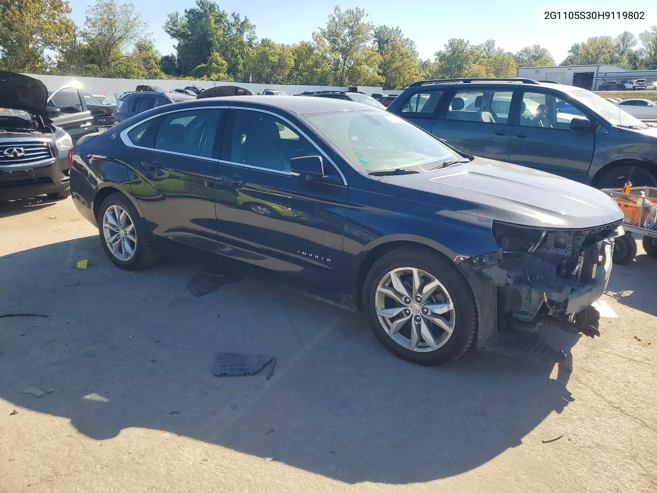 2017 CHEVROLET IMPALA VIN 2G1105S30H9119802 — фото 4