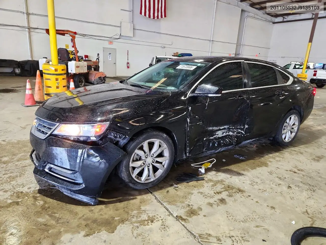 CHEVROLET IMPALA 2018, VIN 2G1105S32J9135103