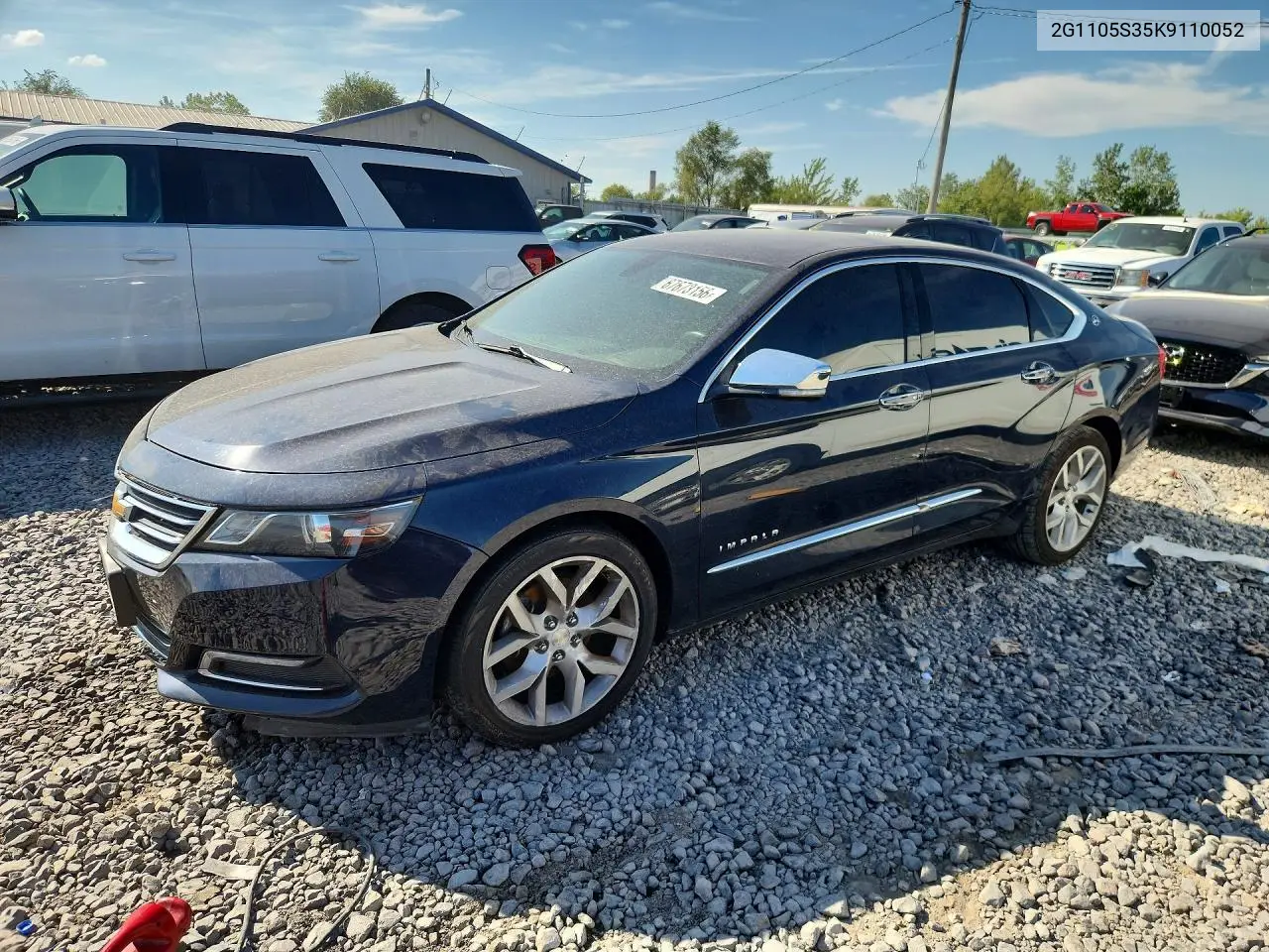 CHEVROLET IMPALA 2019, VIN 2G1105S35K9110052