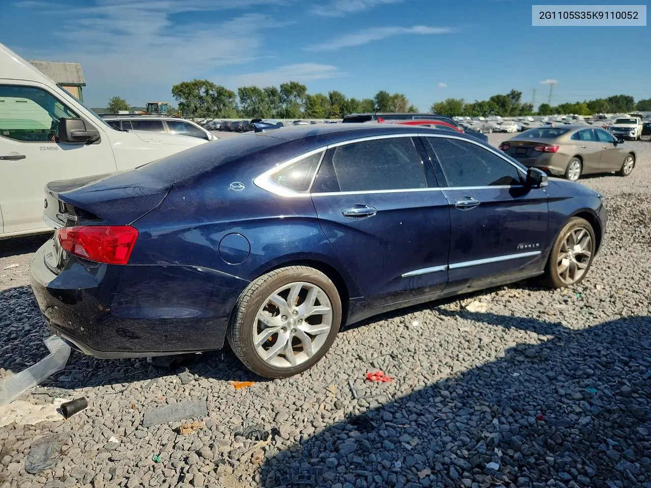 2019 CHEVROLET IMPALA VIN 2G1105S35K9110052 — фото 3