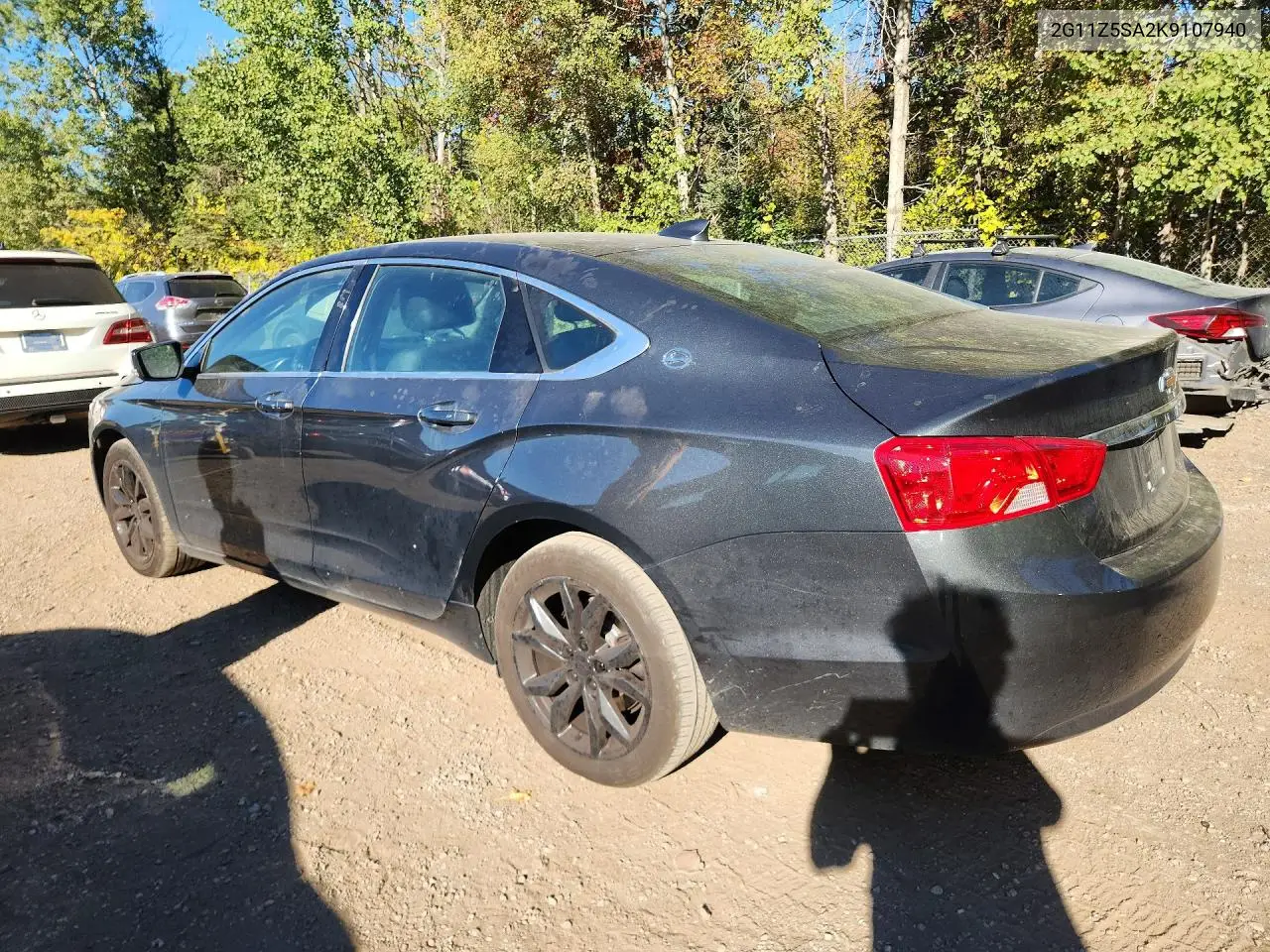 2019 CHEVROLET IMPALA VIN 2G11Z5SA2K9107940 — фото 2
