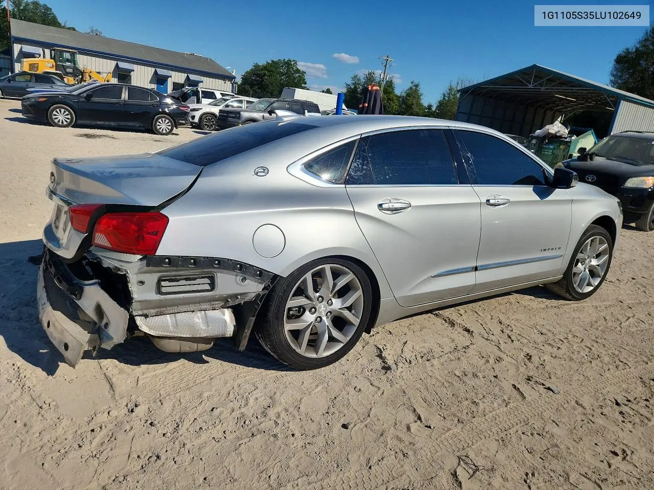 2020 CHEVROLET IMPALA VIN 1G1105S35LU102649 — фото 3