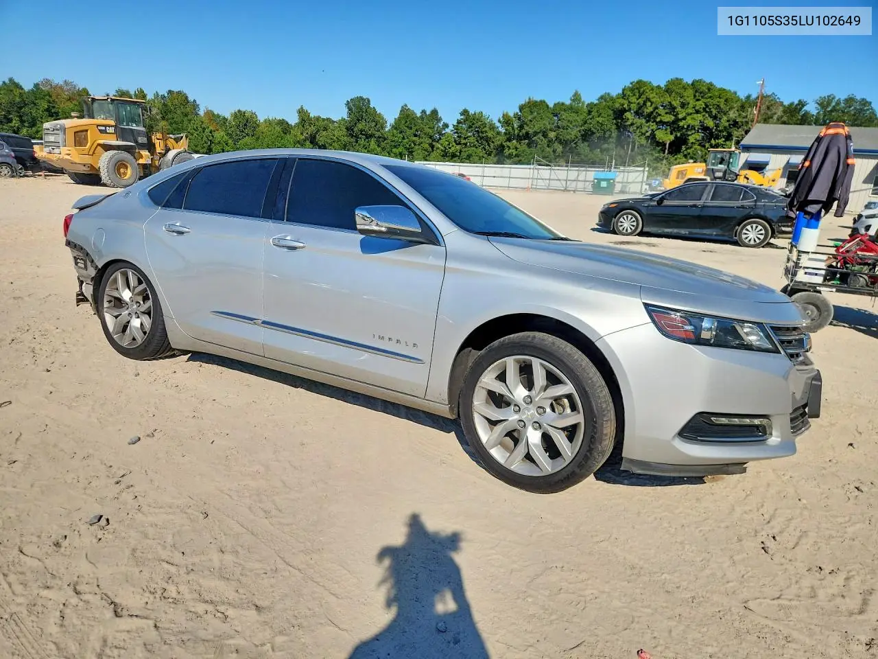 2020 CHEVROLET IMPALA VIN 1G1105S35LU102649 — фото 4
