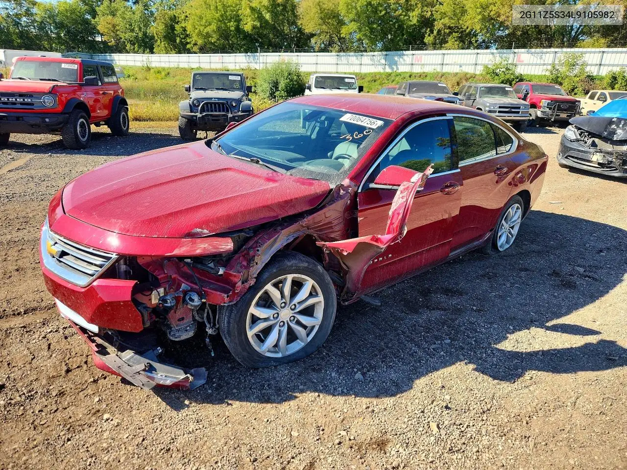 CHEVROLET IMPALA 2020, VIN 2G11Z5S34L9105982