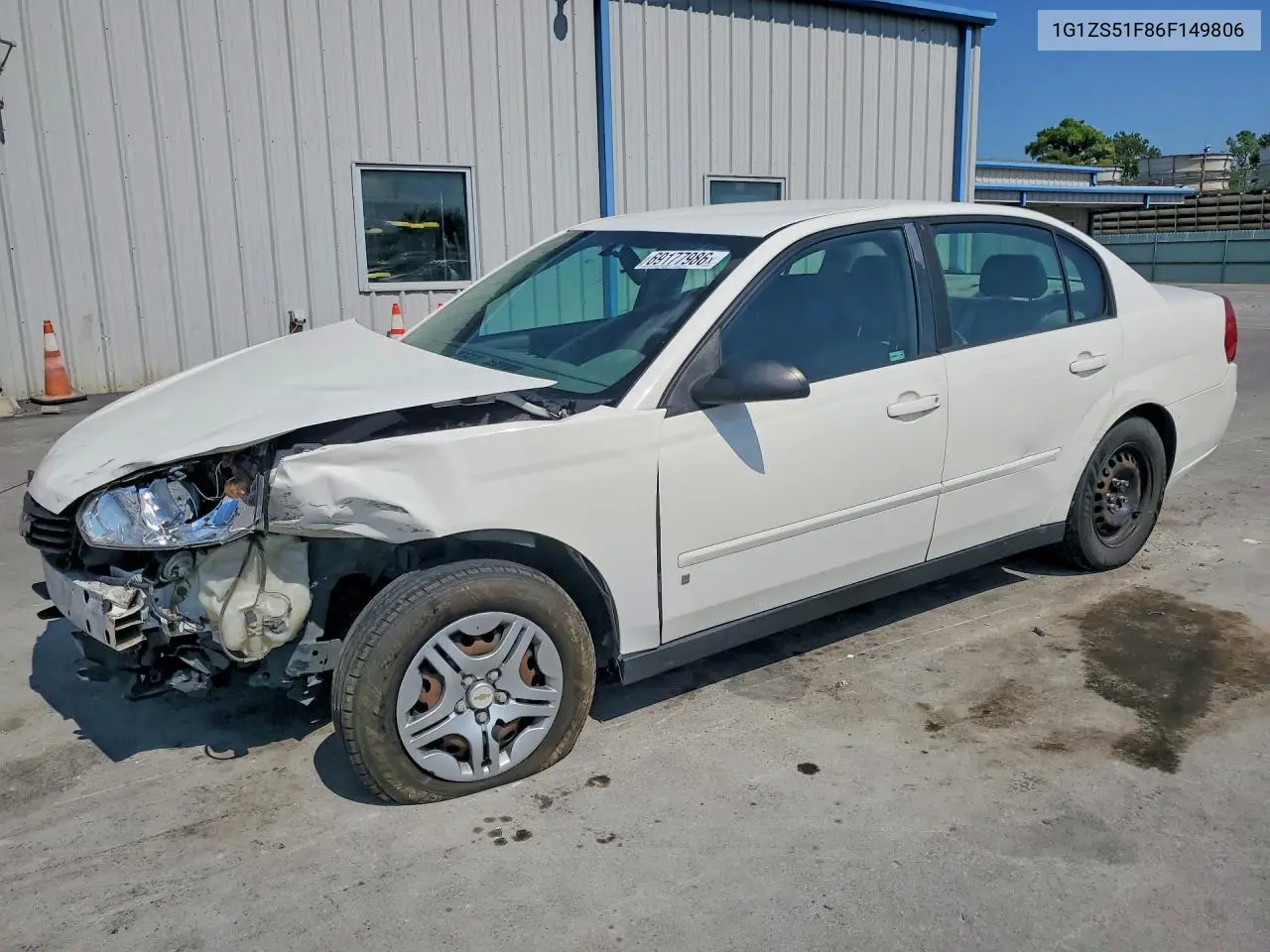 CHEVROLET MALIBU 2006, VIN 1G1ZS51F86F149806