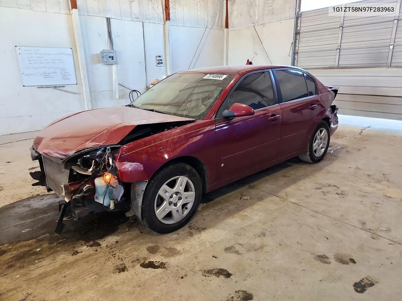 CHEVROLET MALIBU 2007, VIN 1G1ZT58N97F283963