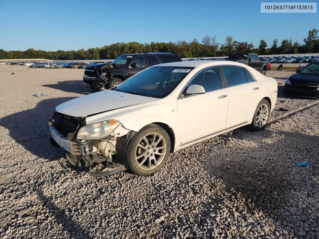 CHEVROLET MALIBU 2008, VIN 1G1ZK57718F157815
