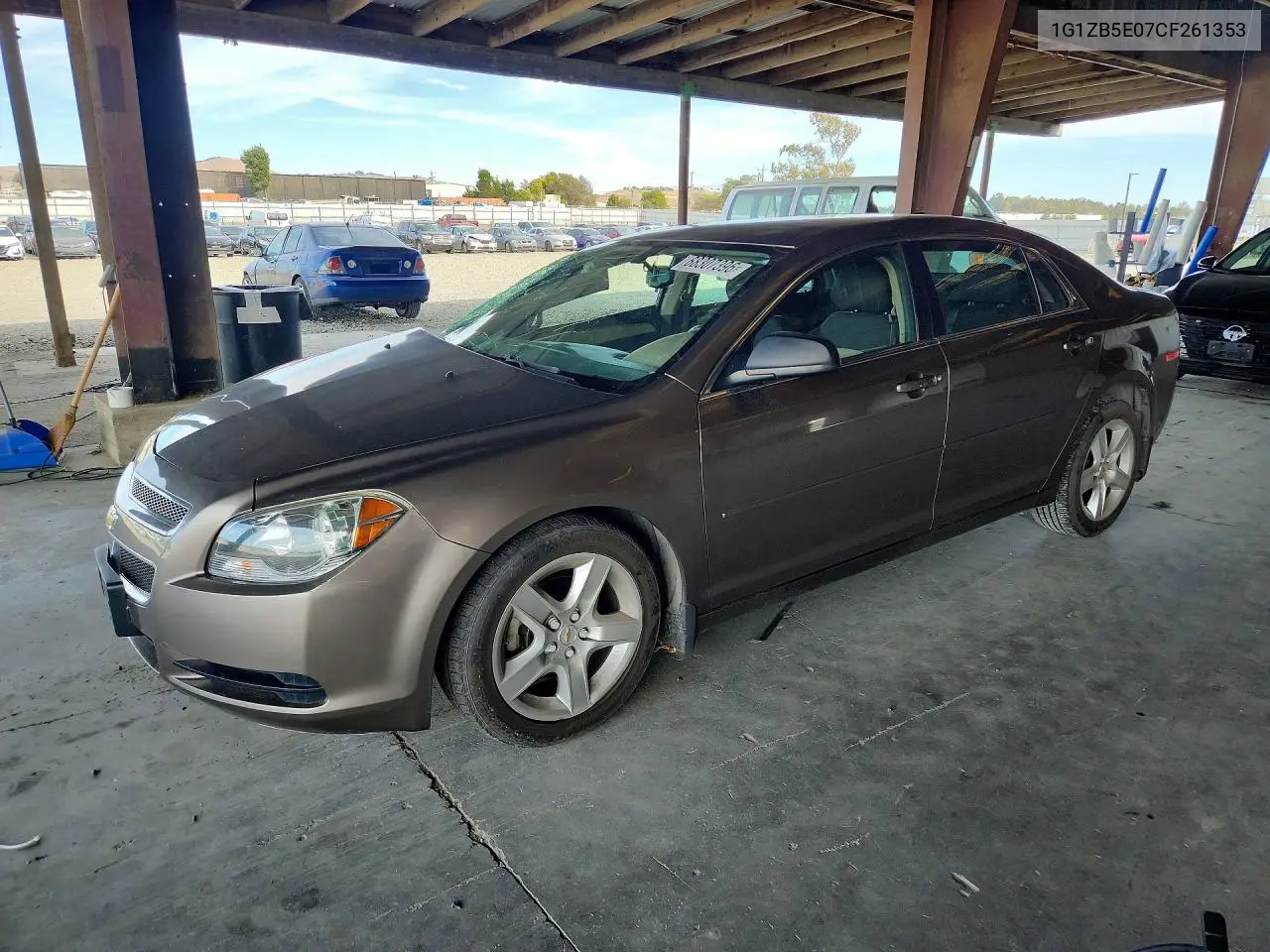 CHEVROLET MALIBU 2012, VIN 1G1ZB5E07CF261353