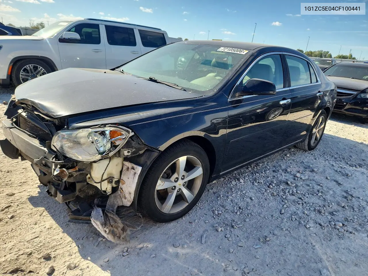 CHEVROLET MALIBU 2012, VIN 1G1ZC5E04CF100441