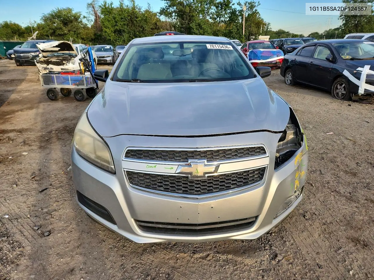 2013 CHEVROLET MALIBU VIN 1G11B5SA2DF124557 — фото 5