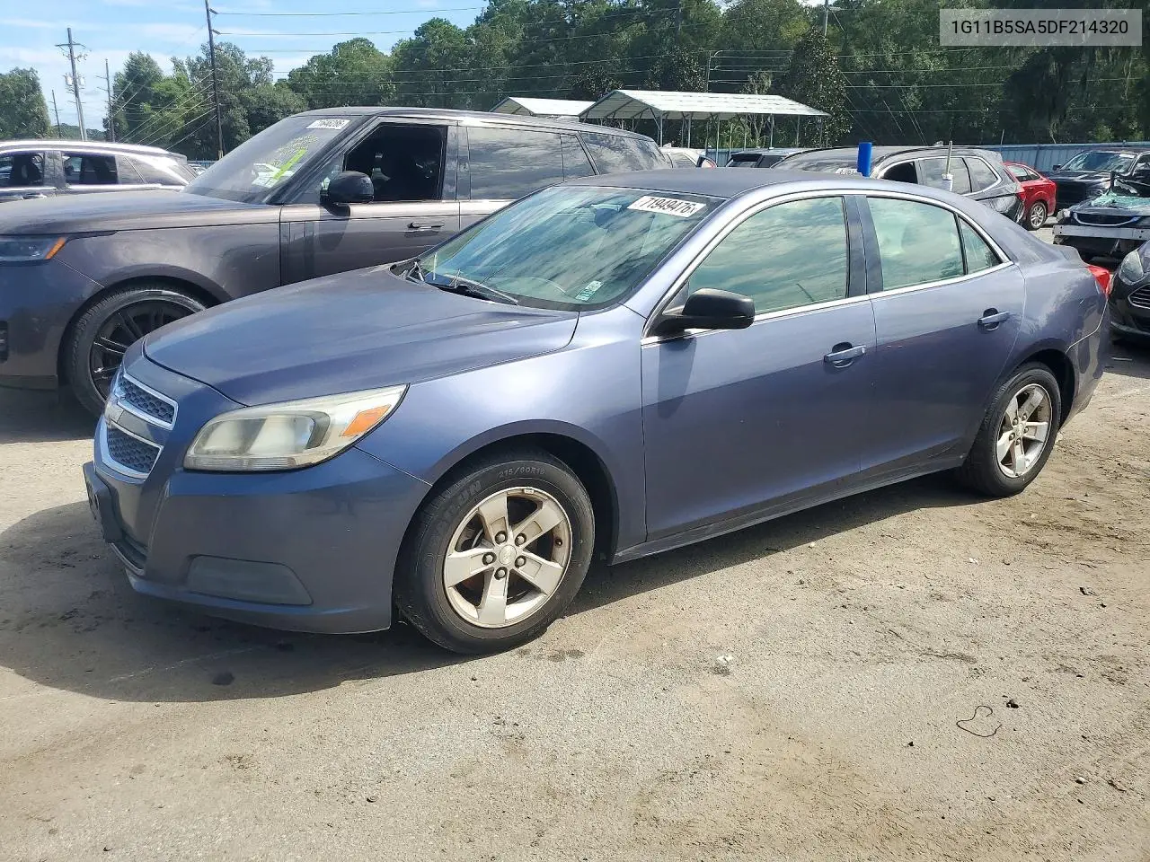 CHEVROLET MALIBU 2013, VIN 1G11B5SA5DF214320