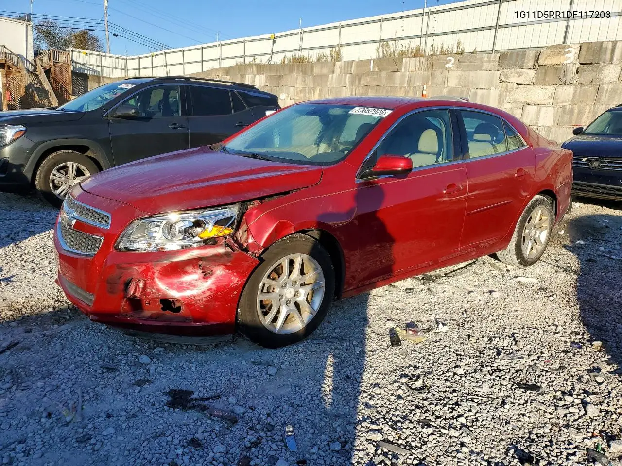 CHEVROLET MALIBU 2013, VIN 1G11D5RR1DF117203