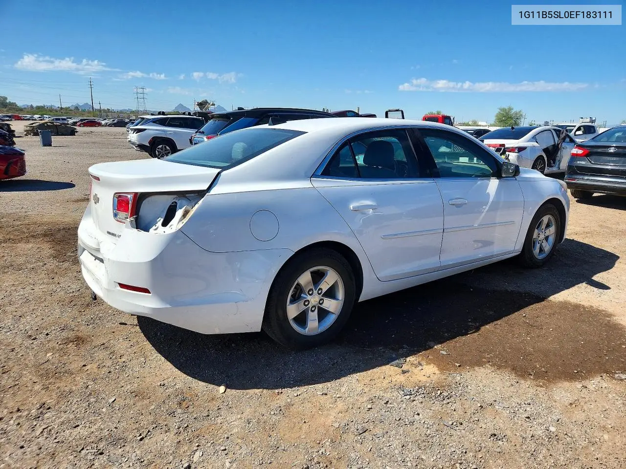 2014 CHEVROLET MALIBU VIN 1G11B5SL0EF183111 — фото 3