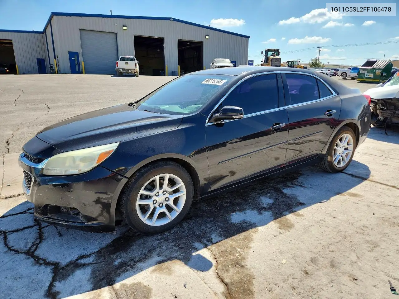CHEVROLET MALIBU 2015, VIN 1G11C5SL2FF106478