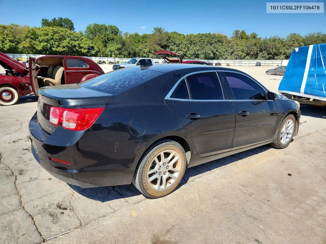 2015 CHEVROLET MALIBU VIN 1G11C5SL2FF106478 — фото 3