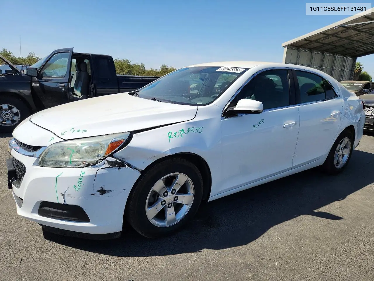 CHEVROLET MALIBU 2015, VIN 1G11C5SL6FF131481