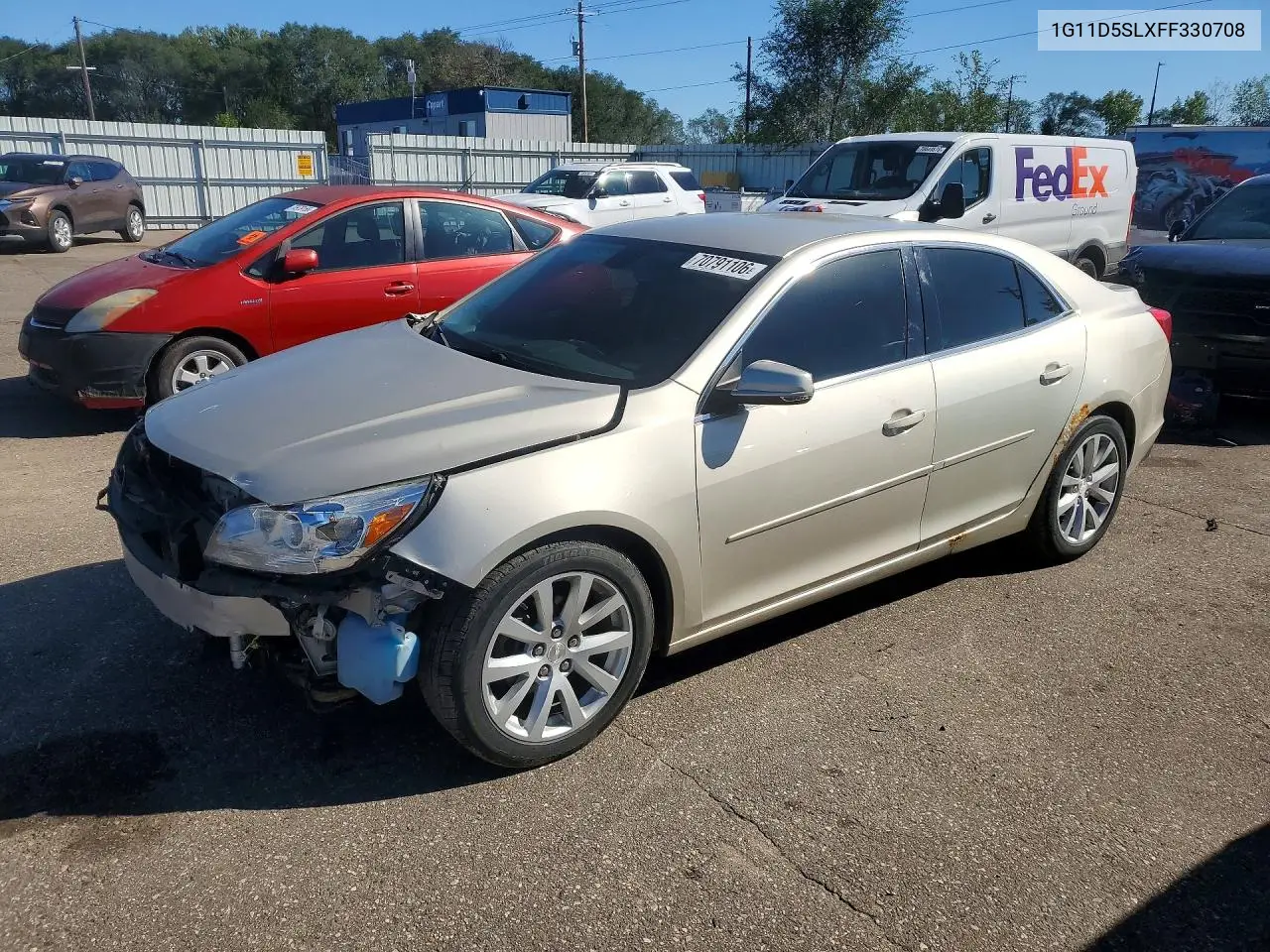 CHEVROLET MALIBU 2015, VIN 1G11D5SLXFF330708
