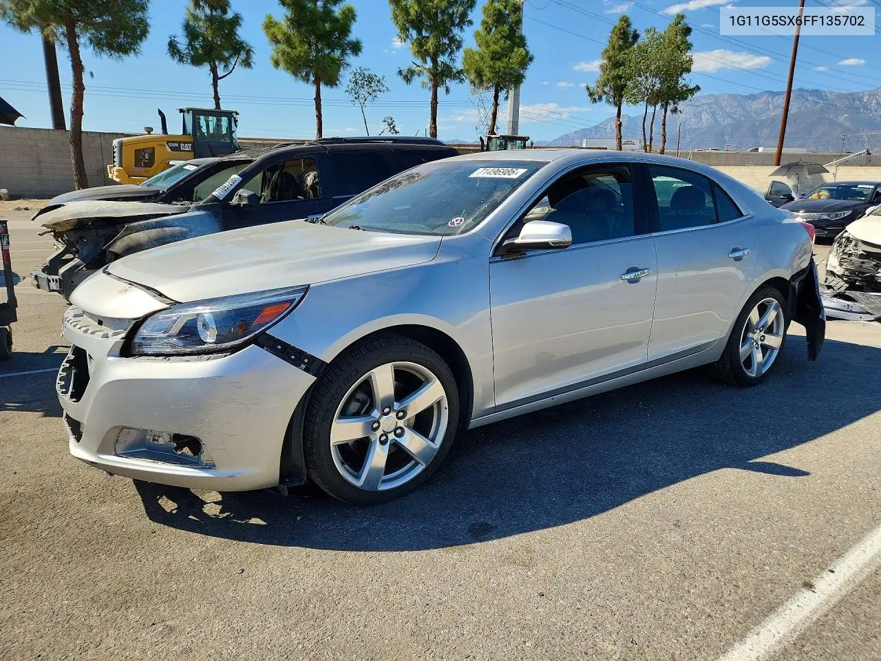 CHEVROLET MALIBU 2015, VIN 1G11G5SX6FF135702