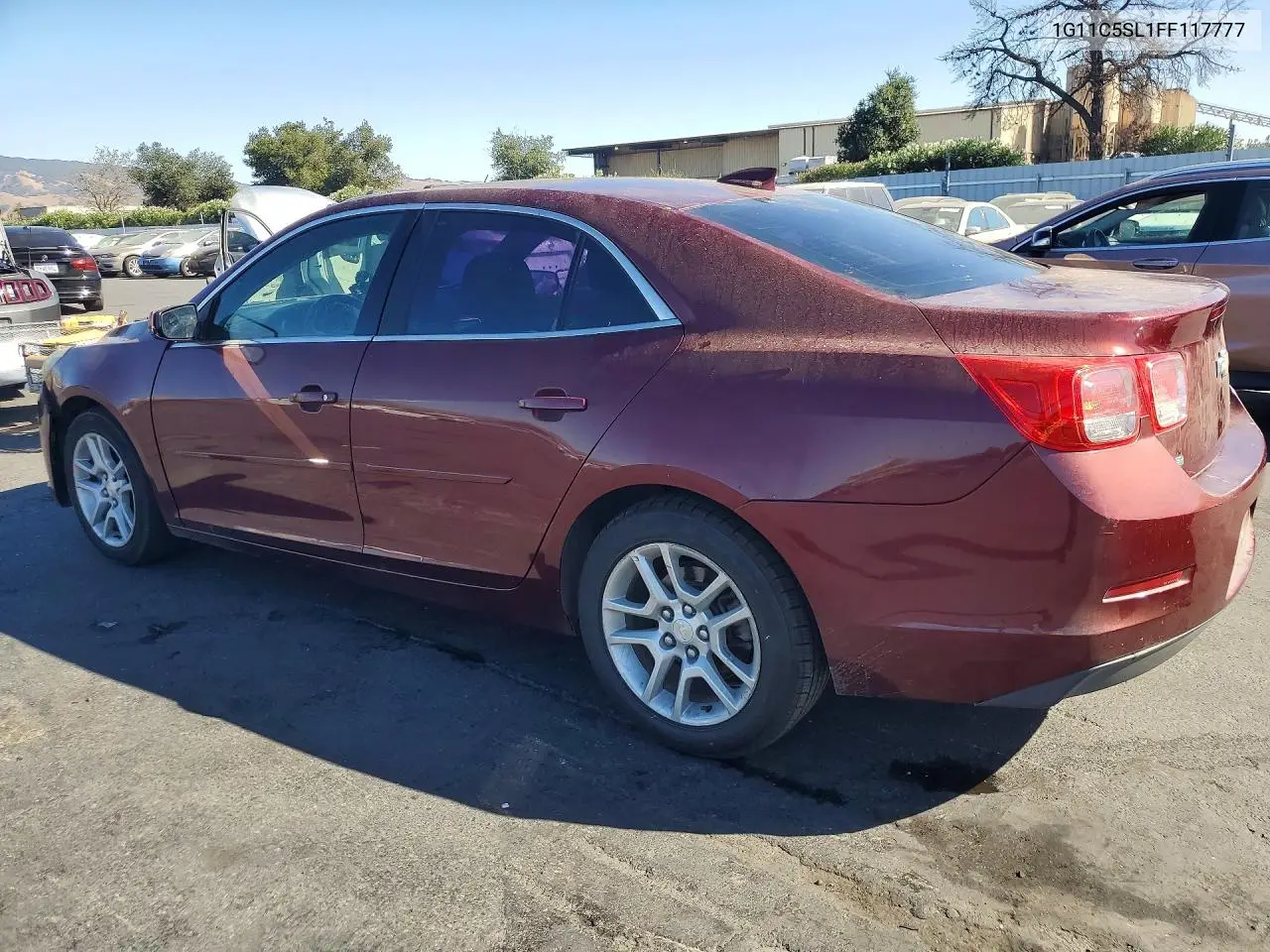 2015 CHEVROLET MALIBU VIN 1G11C5SL1FF117777 — фото 2