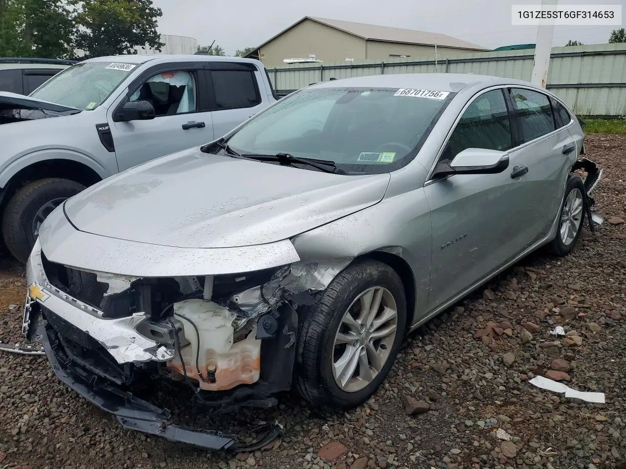 CHEVROLET MALIBU 2016, VIN 1G1ZE5ST6GF314653