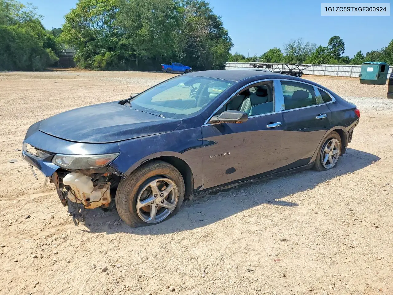 CHEVROLET MALIBU 2016, VIN 1G1ZC5STXGF300924