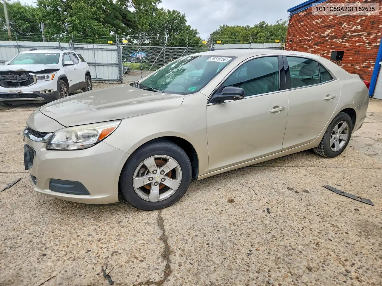 CHEVROLET MALIBU 2016, VIN 1G11C5SA2GF152635