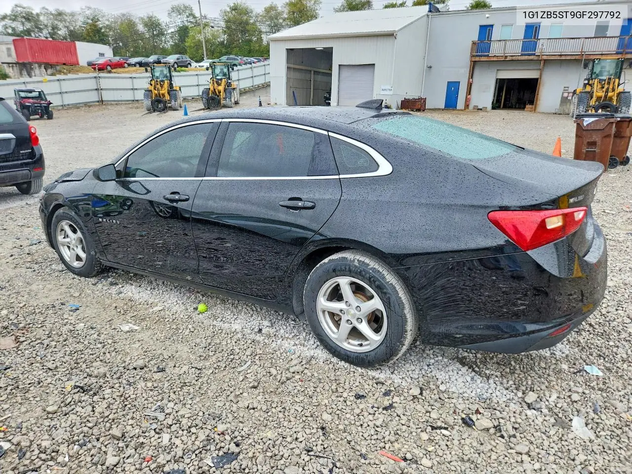 2016 CHEVROLET MALIBU VIN 1G1ZB5ST9GF297792 — фото 2