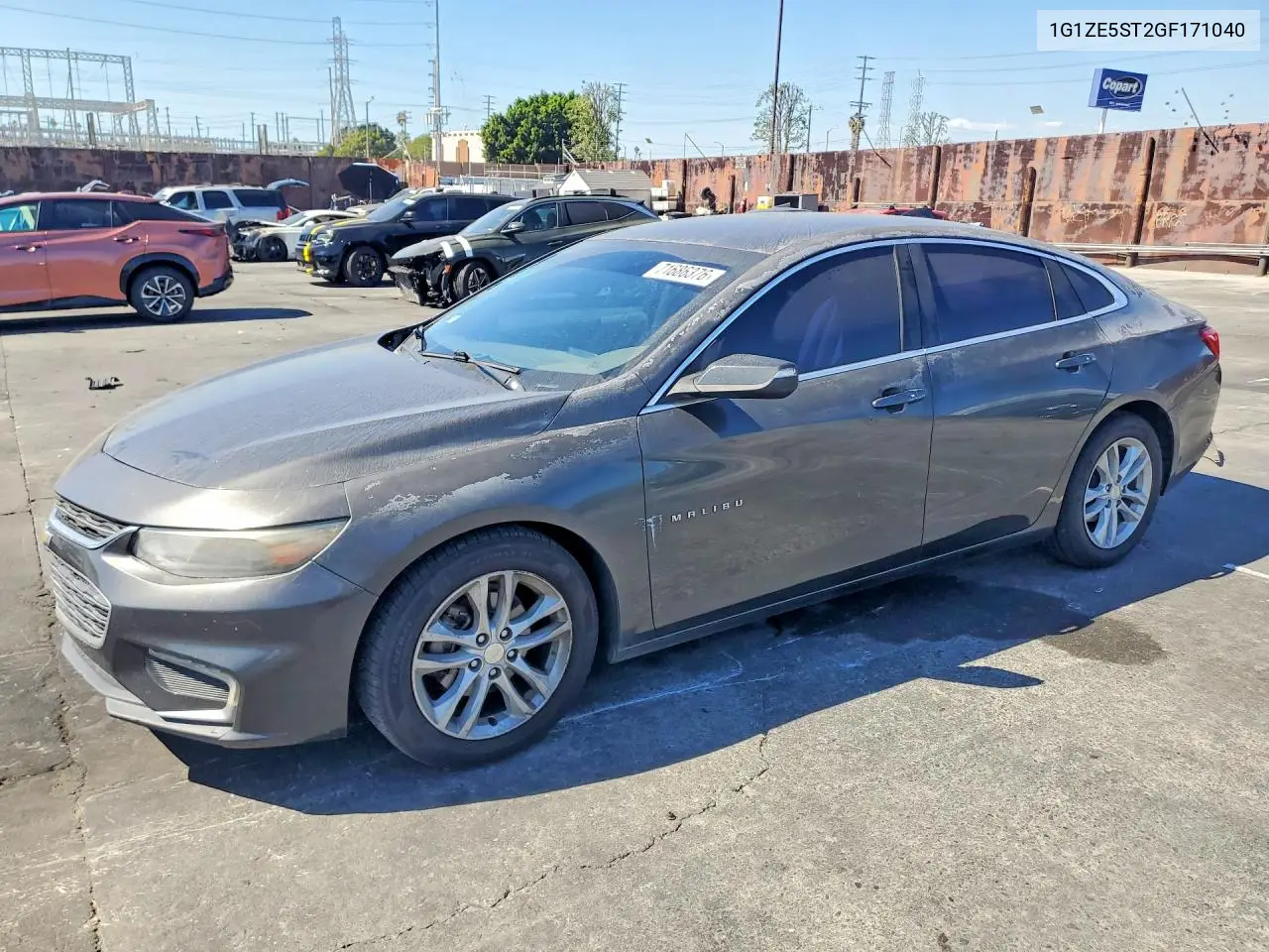 CHEVROLET MALIBU 2016, VIN 1G1ZE5ST2GF171040