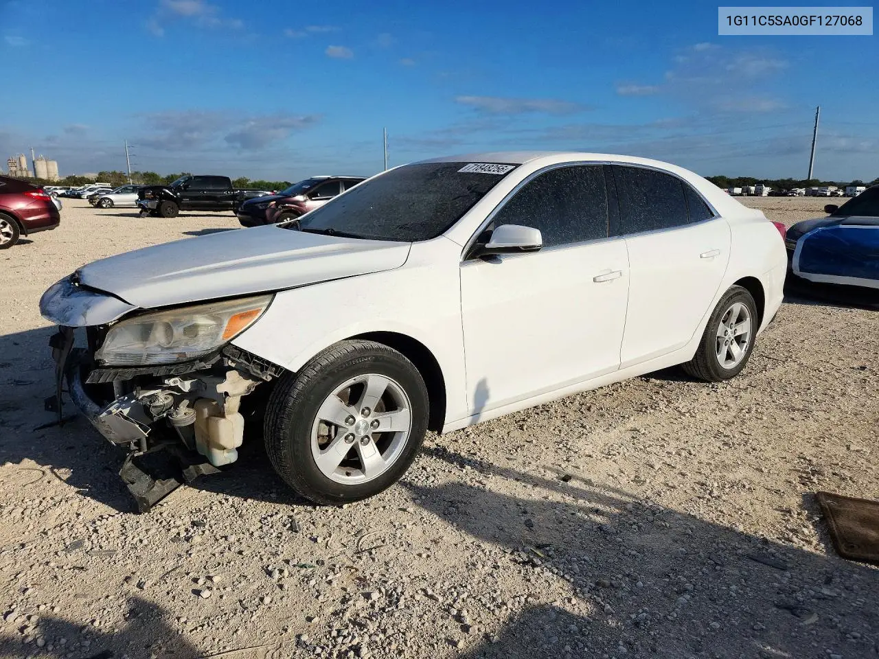 CHEVROLET MALIBU 2016, VIN 1G11C5SA0GF127068
