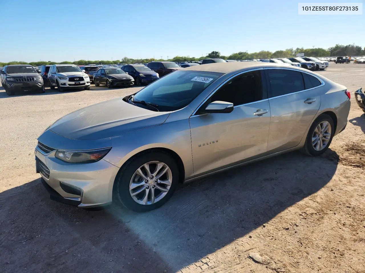 CHEVROLET MALIBU 2016, VIN 1G1ZE5ST8GF273135