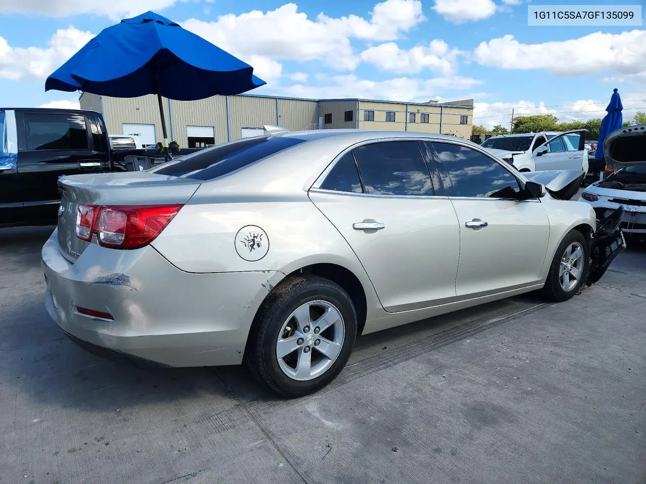 2016 CHEVROLET MALIBU VIN 1G11C5SA7GF135099 — фото 3