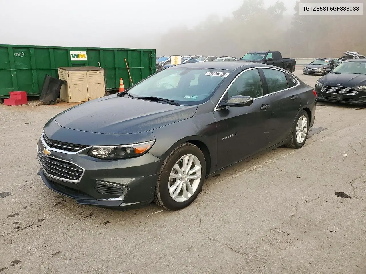 CHEVROLET MALIBU 2016, VIN 1G1ZE5ST5GF333033