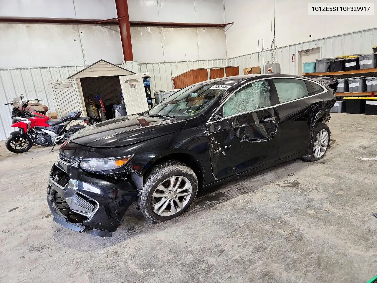 CHEVROLET MALIBU 2016, VIN 1G1ZE5ST1GF329917