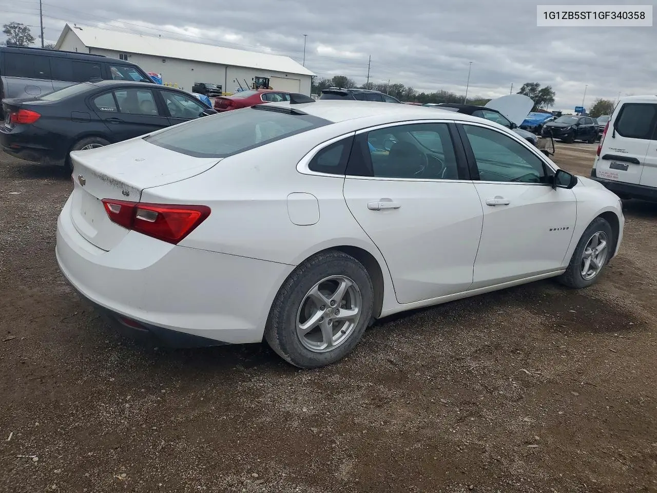2016 CHEVROLET MALIBU VIN 1G1ZB5ST1GF340358 — фото 3