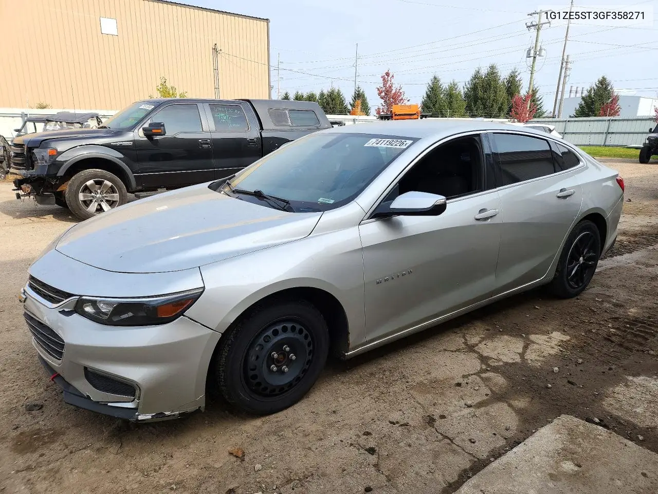 CHEVROLET MALIBU 2016, VIN 1G1ZE5ST3GF358271