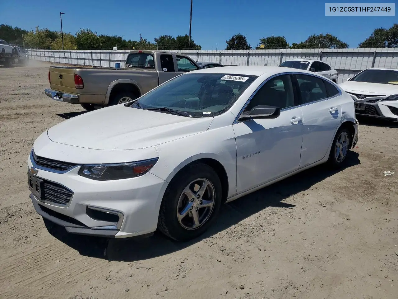 CHEVROLET MALIBU 2017, VIN 1G1ZC5ST1HF247449
