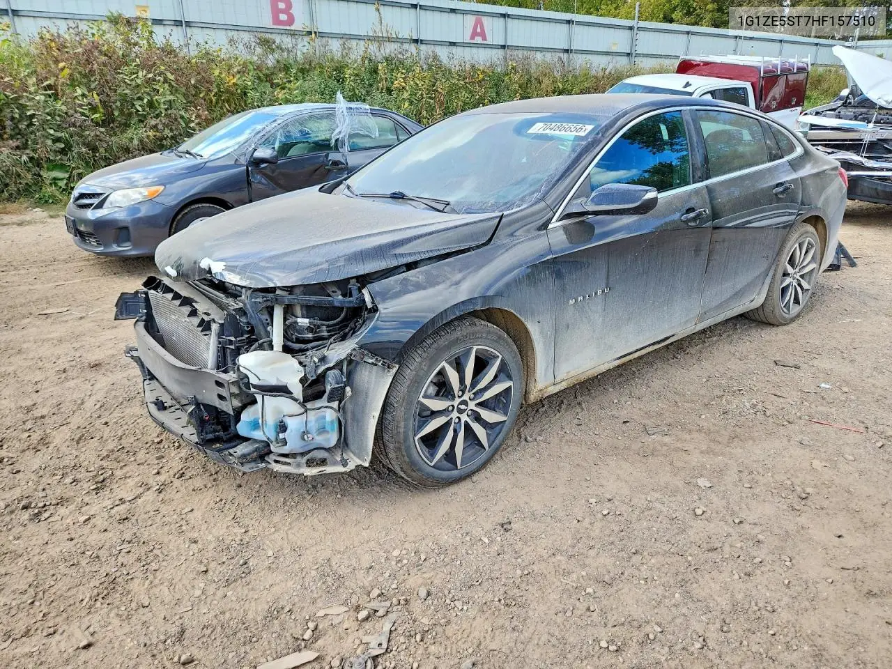 CHEVROLET MALIBU 2017, VIN 1G1ZE5ST7HF157510