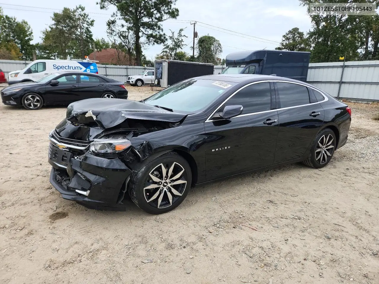 CHEVROLET MALIBU 2017, VIN 1G1ZE5ST0HF105443