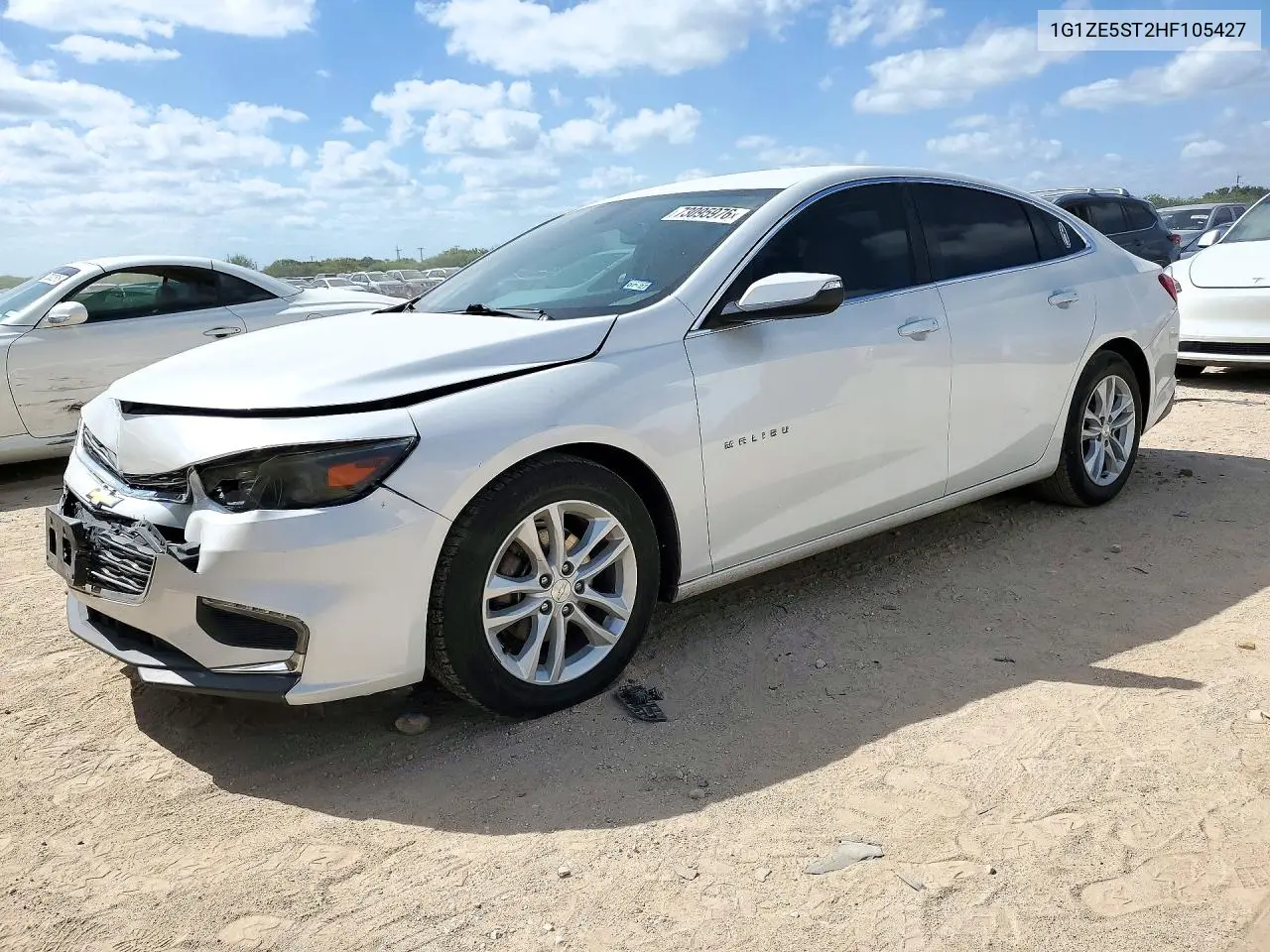 CHEVROLET MALIBU 2017, VIN 1G1ZE5ST2HF105427