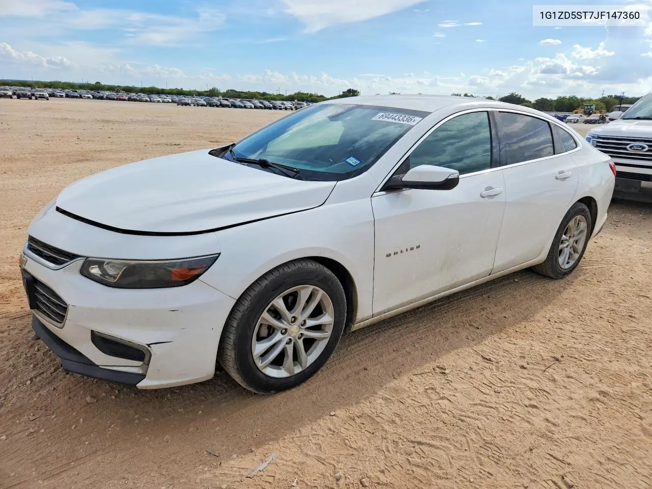 CHEVROLET MALIBU 2018, VIN 1G1ZD5ST7JF147360
