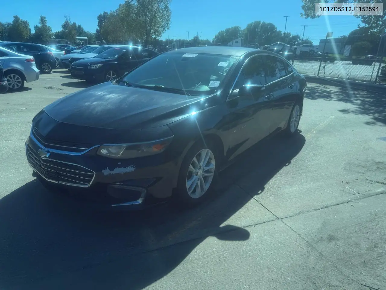 CHEVROLET MALIBU 2018, VIN 1G1ZD5ST2JF152594