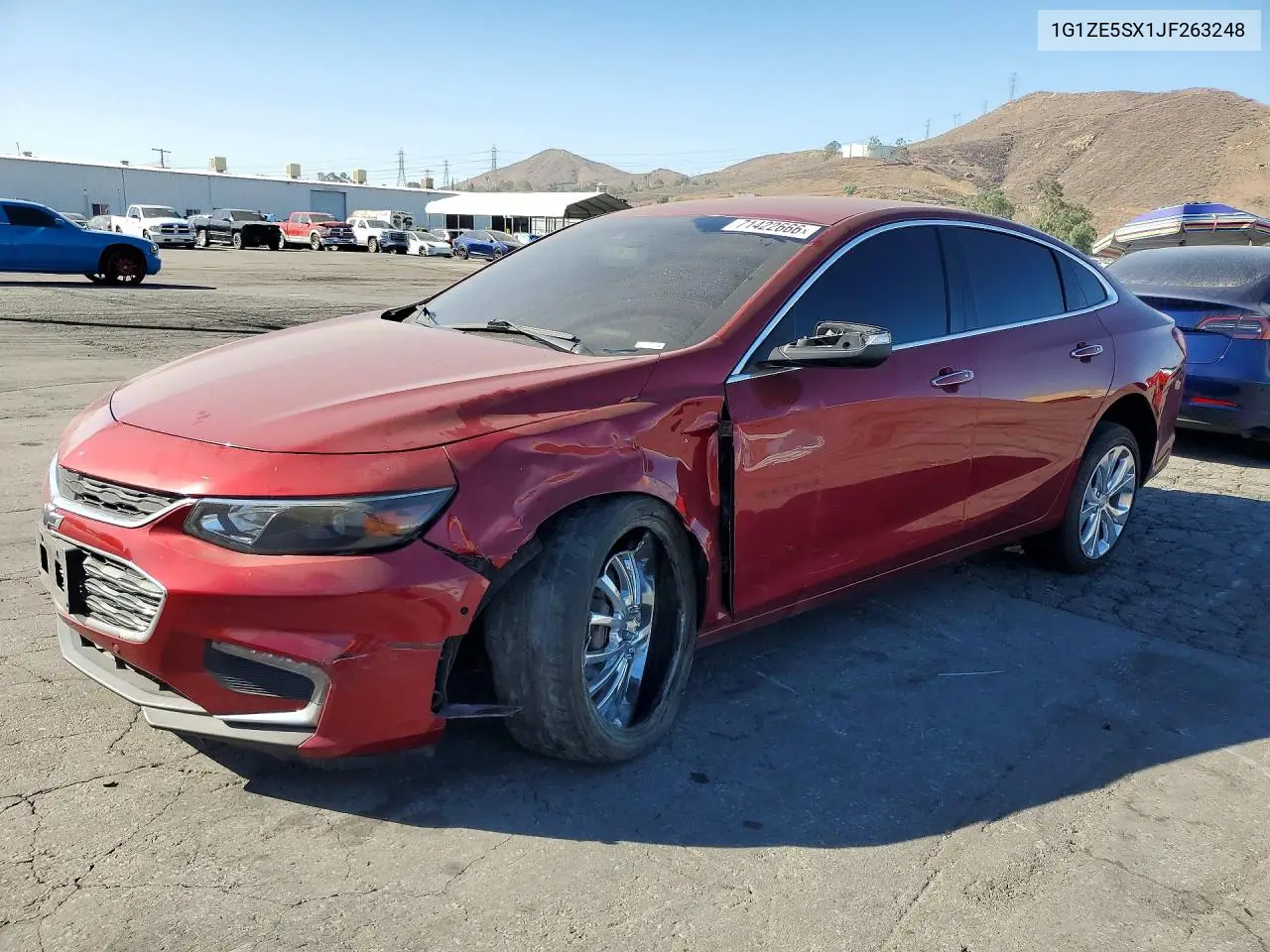 CHEVROLET MALIBU 2018, VIN 1G1ZE5SX1JF263248