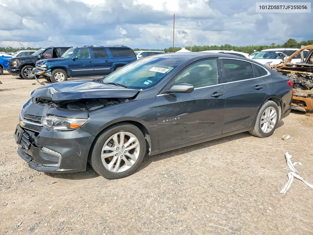 CHEVROLET MALIBU 2018, VIN 1G1ZD5ST7JF255056
