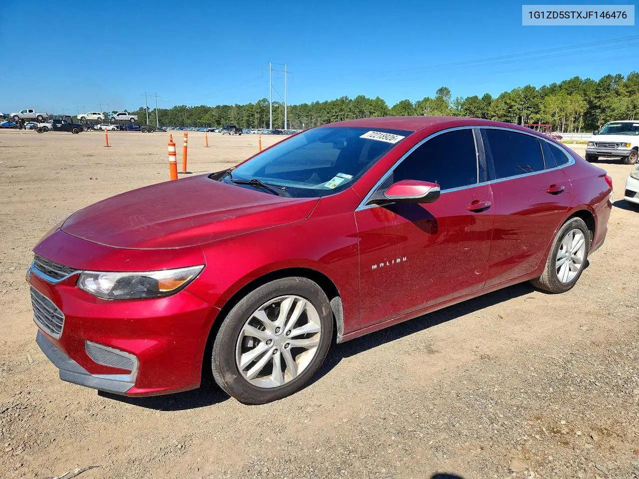 CHEVROLET MALIBU 2018, VIN 1G1ZD5STXJF146476