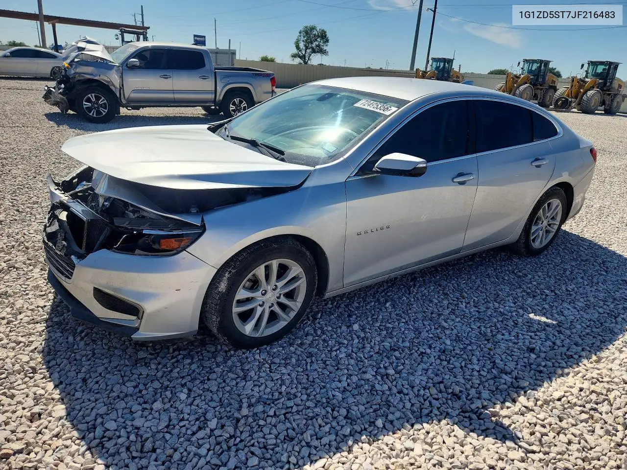 CHEVROLET MALIBU 2018, VIN 1G1ZD5ST7JF216483